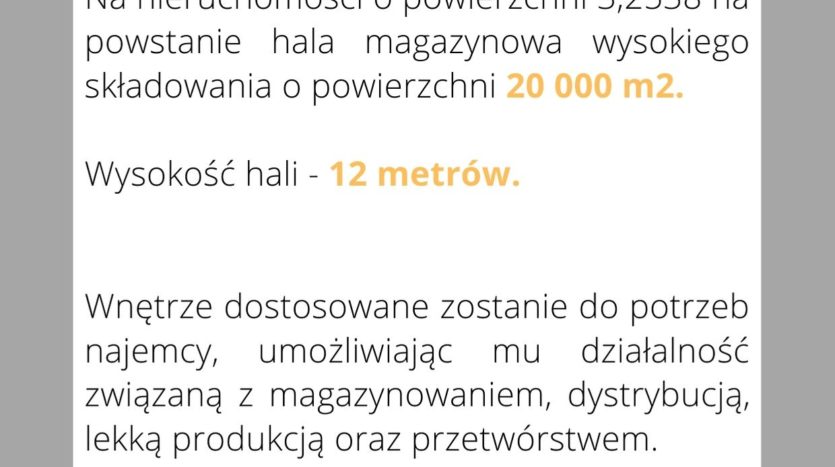 Hala magazynowa 20 000 m2 do wynajęcia w Ełku - 4