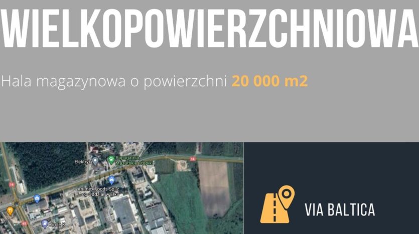 Hala magazynowa 20 000 m2 do wynajęcia w Ełku - 2